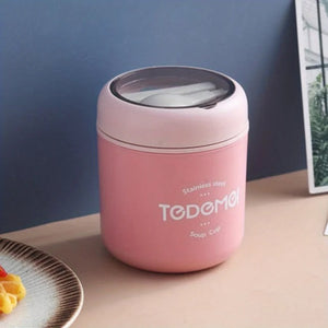 Bento Isotherme en Acier Inoxydable Rose