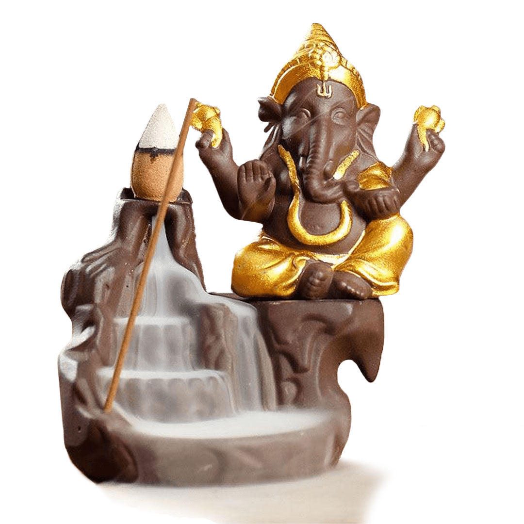 Brûleur d'encens "Ganesha et Cascade"