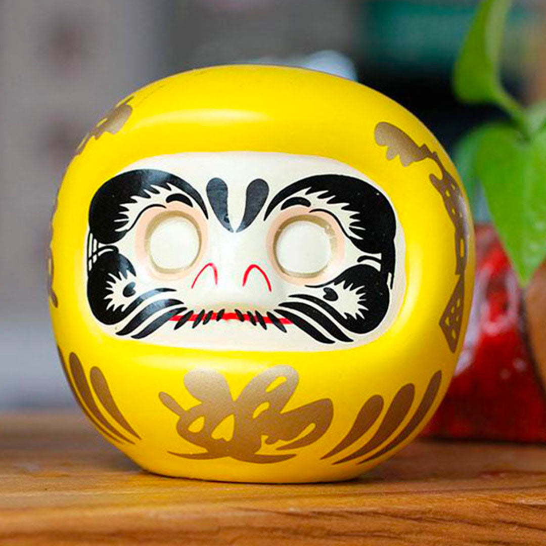 Poupée Daruma Japonaise Jaune