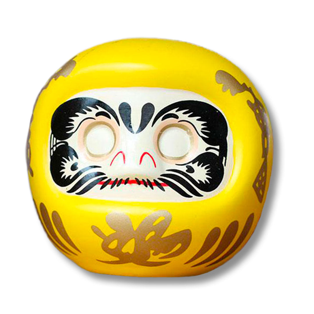 Poupée Daruma Japonaise Jaune