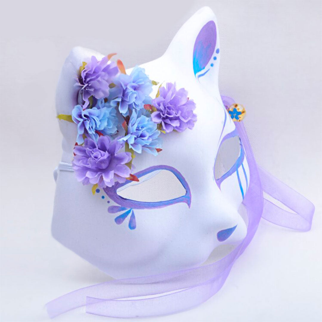 Masque Kitsune Floral