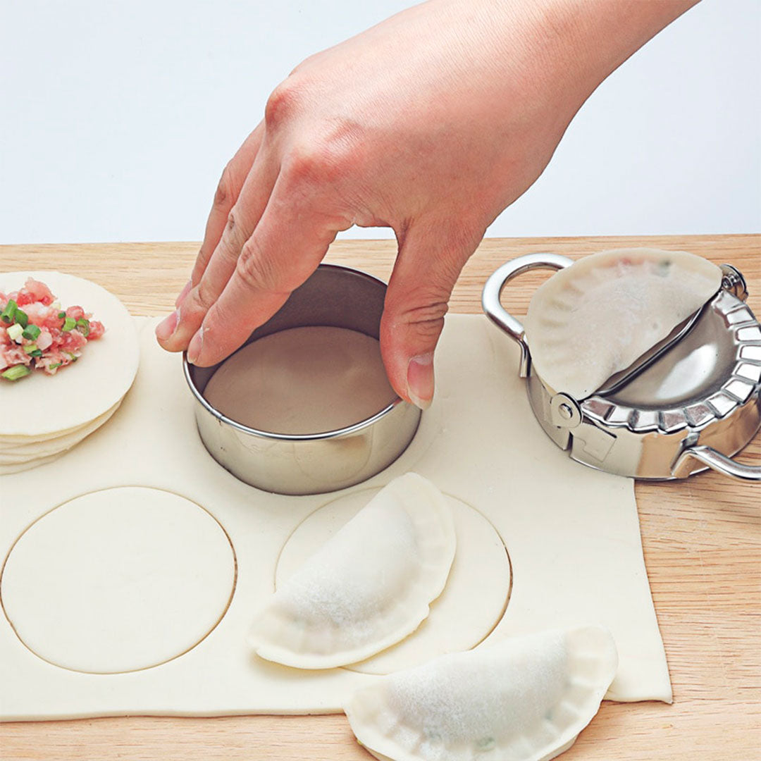 Kit de fabrication de raviolis et gyozas en acier inoxydable