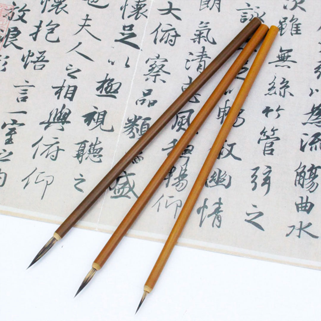 Pinceaux de Calligraphie Japonaise en Bambou Traditionnel