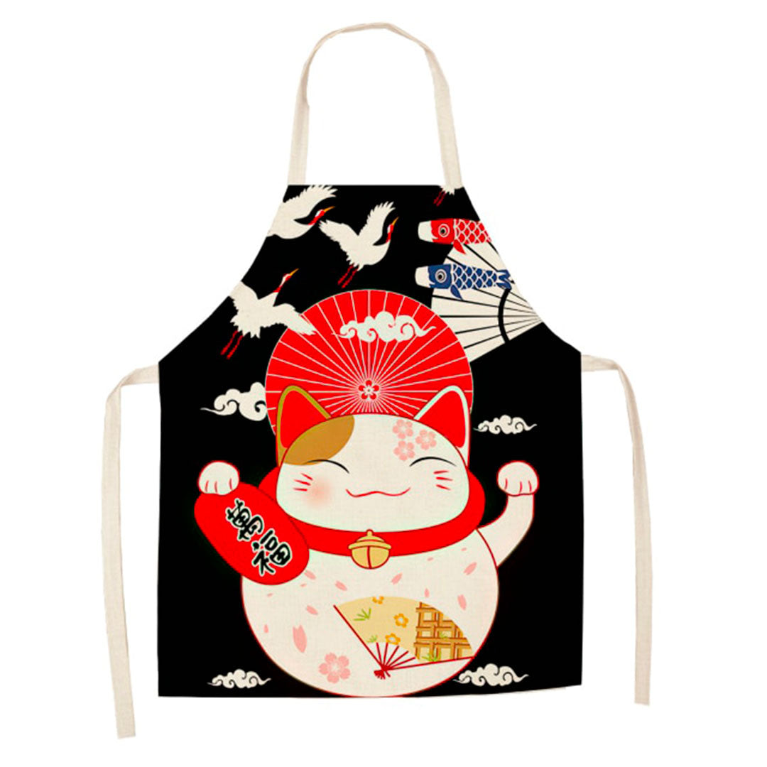 Tablier Japonais Maneki-Neko