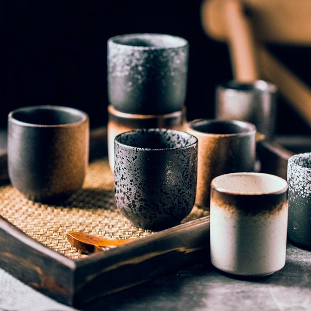 Tasse à Thé Japonaise "Crépuscule Étoilé"