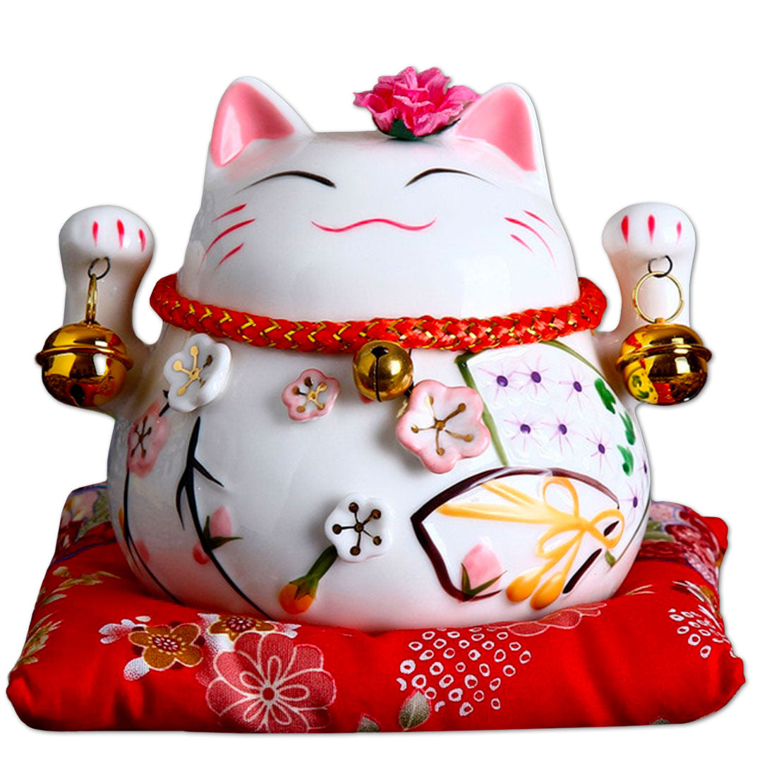 Tirelire Maneki-Neko Floral